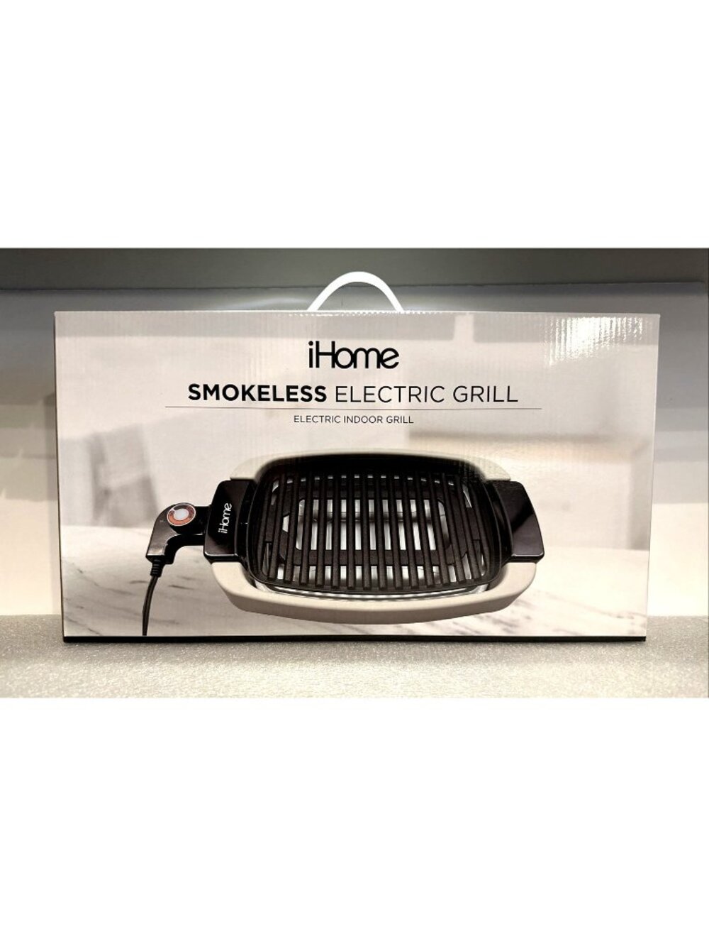 iHome Smokeless Indoor Non-Stick Electric Grill 1200W Temperature Dial Even Heat